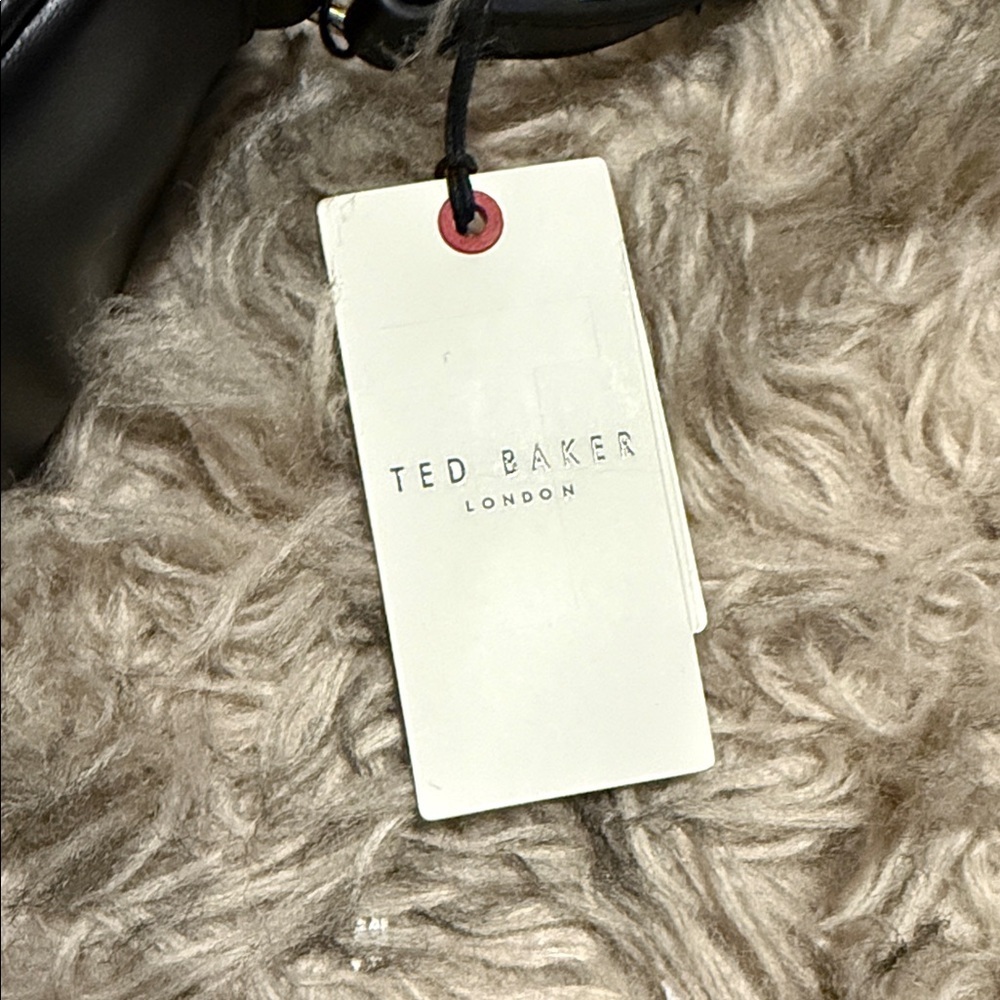 Ted Baker Black Leather Bag with Gold Detail - Picture 2 of 15